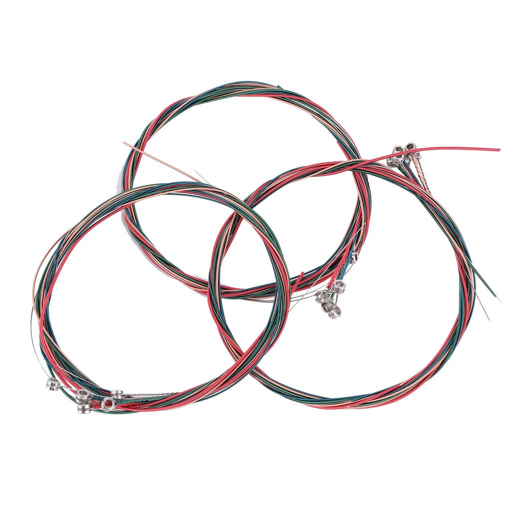 3 Sätze Universal Stahl Akustik Folk Gitarrensaiten Ersatz Musikinstrument Zubehör3 Sätze