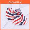 Striped Fabric Collar Flower For Professional Uniforms Suitable For Hotel And Airline Staff