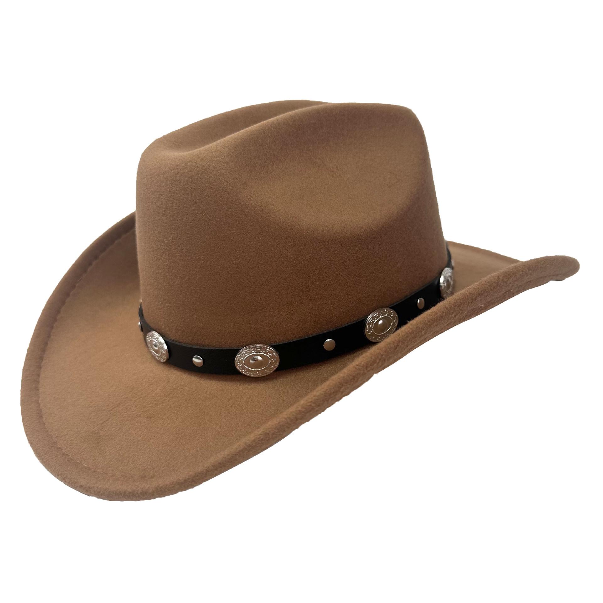 Шляпа ковбоя, шляпа-цилиндр, шляпа от солнца, джазовая шляпа M（56-58cm）