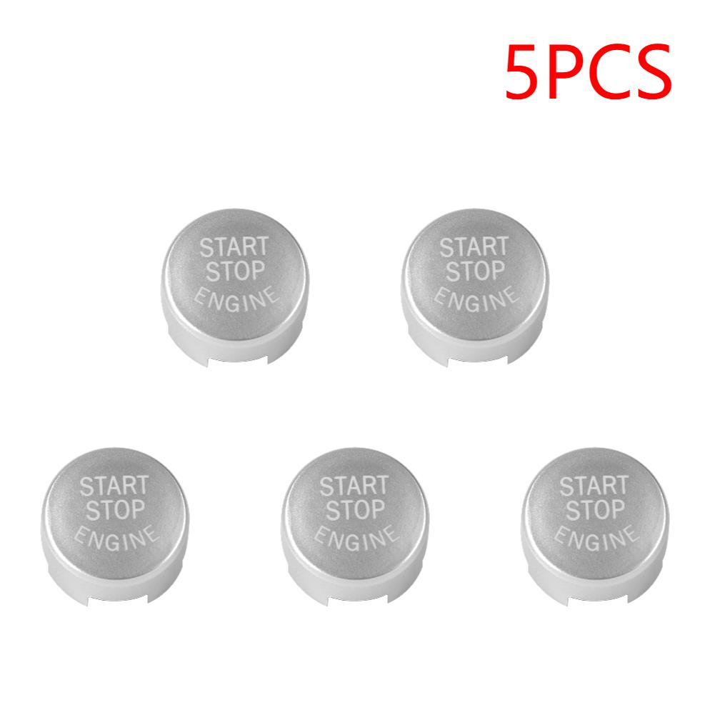 5/10PCS ABS Switch Button Cover Car Engine START Button Replace Cover with Tools For BMW F01/F10/F12/F15/F16/F25