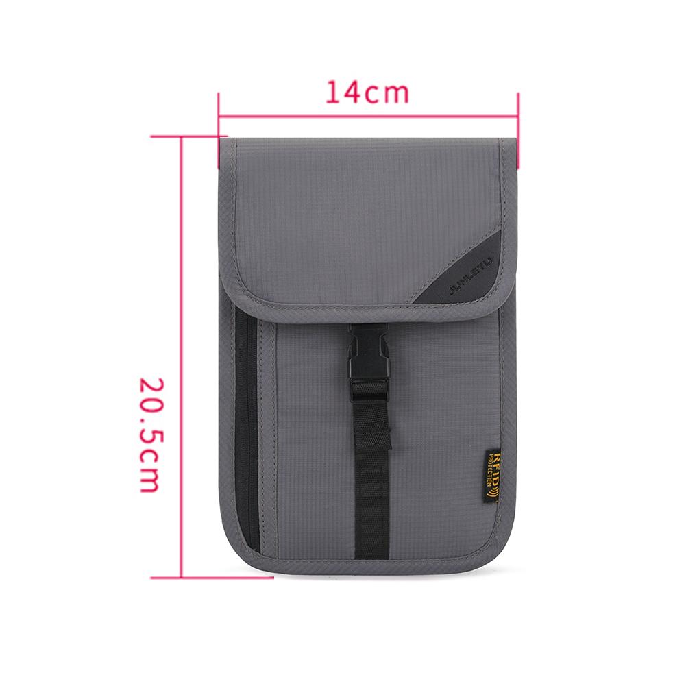 Mini Passport Holder Pack Travel Documents Crossbody Bags with Neck Rope RFID ID Credit Card Storage Organizer Anti-theft Pouch