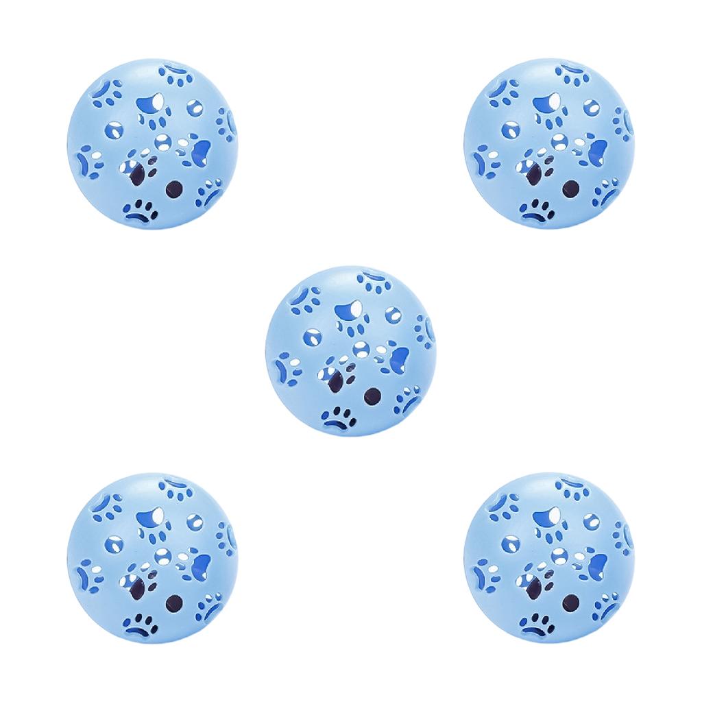 Colorful Plastic Bell Balls For Cats - Interactive Hollow Cats Toys With Bell Sounds, Self-Play Chew Balls For Kittens & Cats