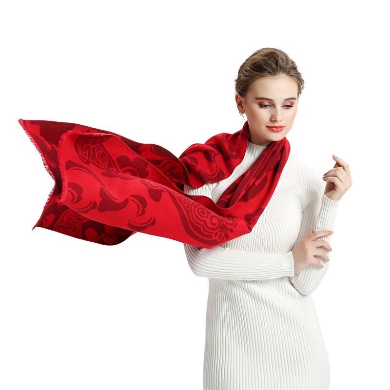 

Aisiyalan Festive Red Modal Scarf