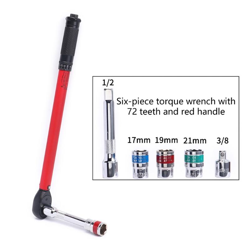 High Carbon Steel Electroplated Torque Wrench Hand Tool for Precise Automotive Mechanical Repair Easy Use In Tight Space