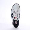 Mauves ESSEN Unisex Leather Sneakers (43, WHT/NVY)