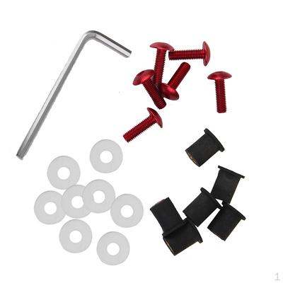 Motorcycle Fairing Windshield Screw Universal Nut For - Red