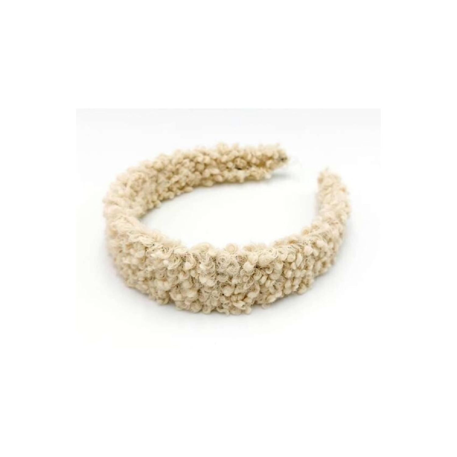 

Кремовая плюшевая корона Тедди кремовый