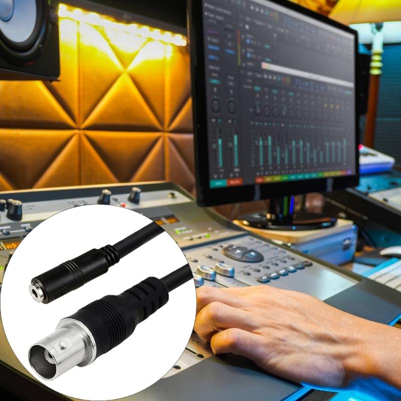 BNC Male Female to 3.5mm Male Female Adapters Cable 1M Coppers Cores for Surveillances Systems Sound Video Signals Transmission DVR NVR Connection