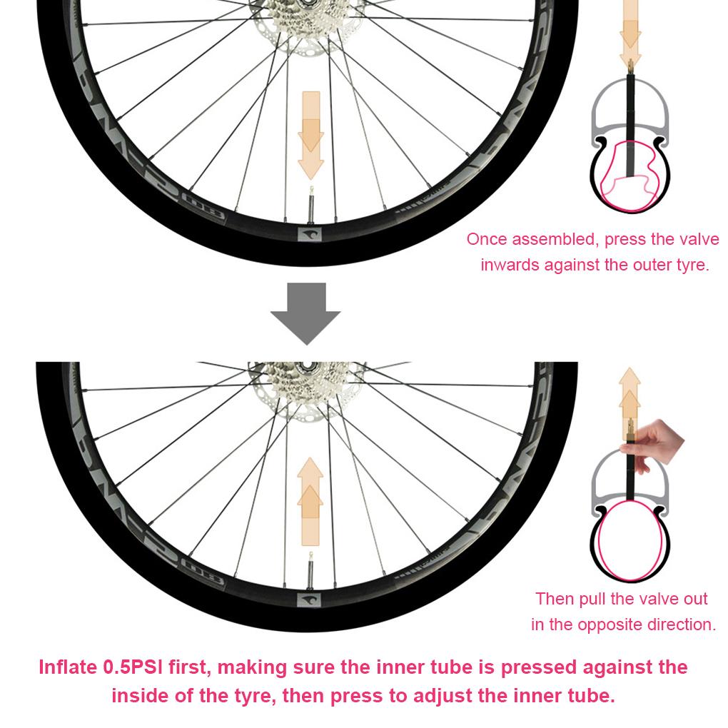 700X18-32c Bike Inner Tube 65mm Riding Racing Bicycles Tire Professional Repairing Foldable Cycling Rider Tyre Spare