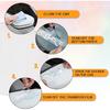 TOMALL 4 Pcs 12cm+29cm Flame Reflective Sticker for Car Flame Racing Sports Stripe Decal for Golf Cart Vinyl Waterproof Decal DIY for Car Body Side