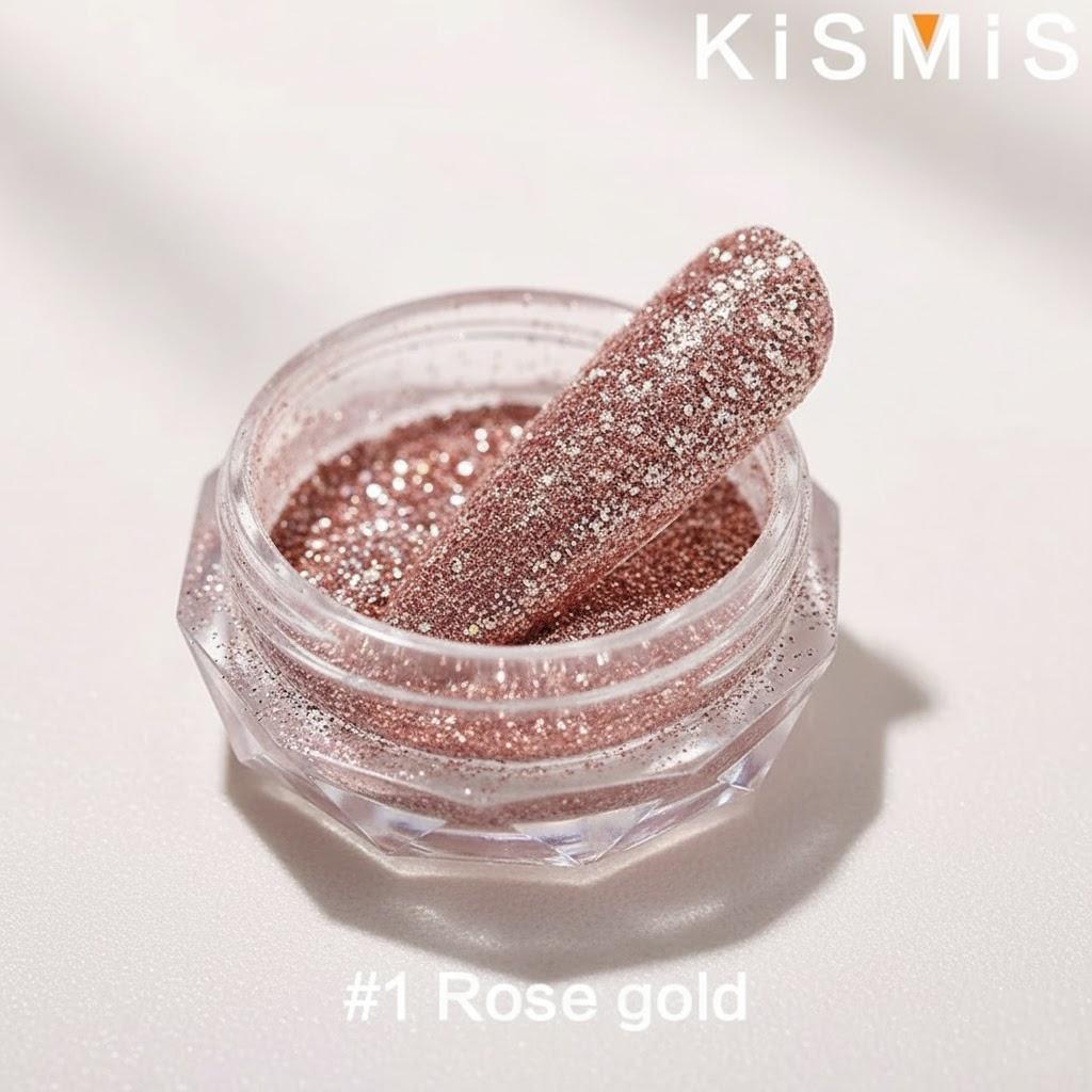 

Nail Art Crystal Diamond Powder Glitter Holographic Shiny Pigment Micro Drill Manicure Decoration Beauty Tools розового золота