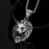 European and American Domineering Lion Head Necklace Men's Pendant Hanging Jewelry Fashion Pendant