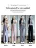 Ice Silk Women's Lightweight Quick-Dry Sun Protection Wide-Leg Pants - High-Waisted and Breathable for Summer