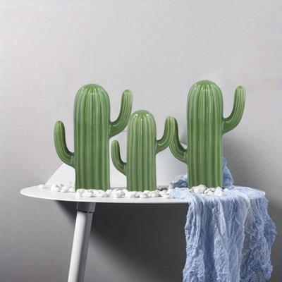 1PC Green Plant Figurines Home Decoration Simulation Cactus Desktop Decoration 5X14/6X18.5