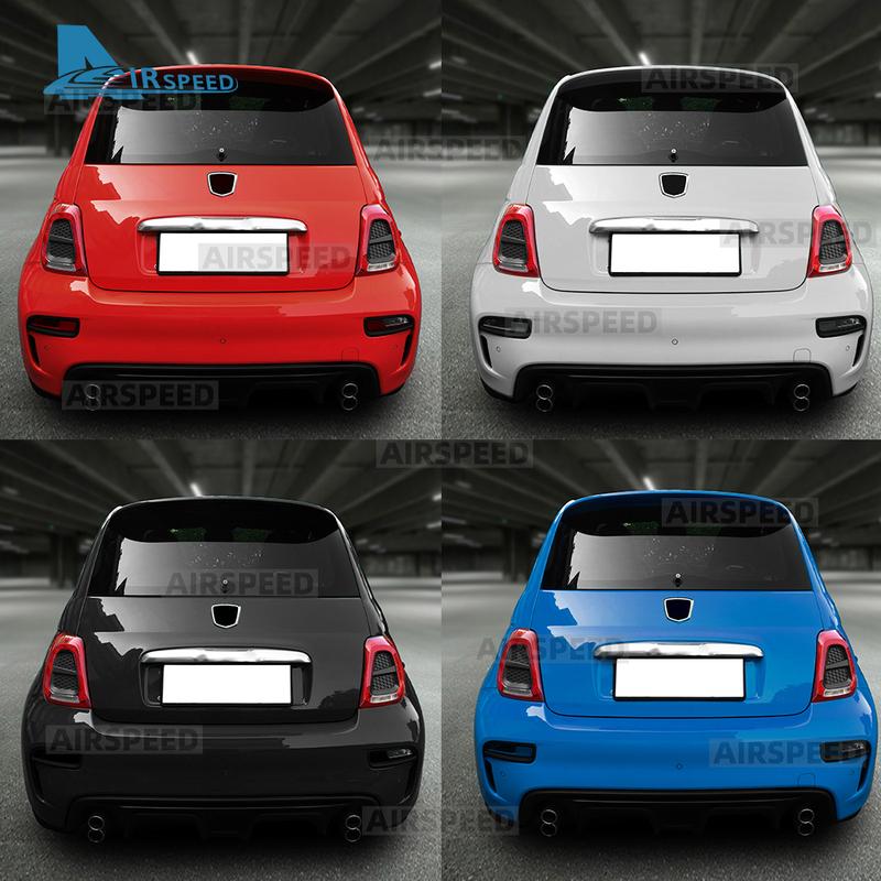 For Abarth 595 695 595C 695C Fiat 500 500C 2016 2017 2018      2024 ABS Car Rear Tail Light Cover 1Pair