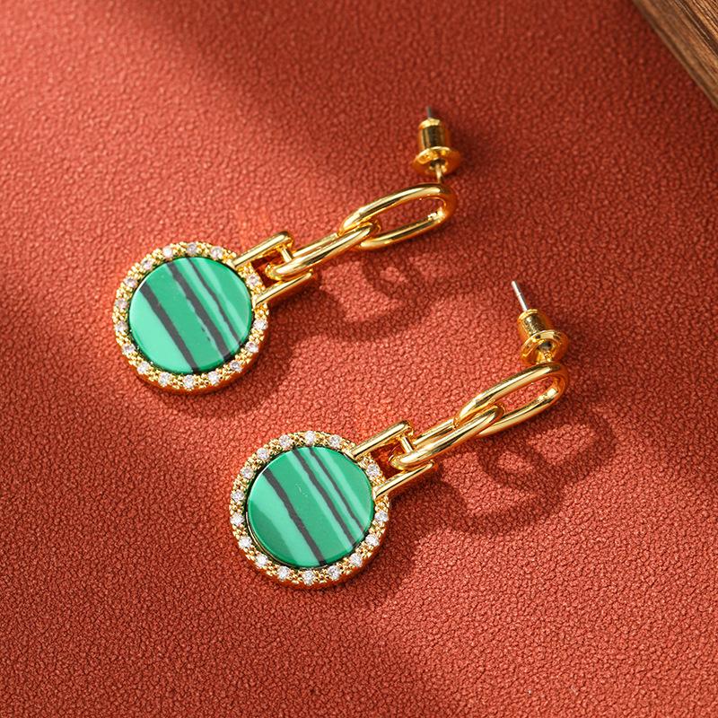 Jewelry  Trendy New Design Circle Design Pendant Fashionable Earrings Long And Simple Style Retro Earrings