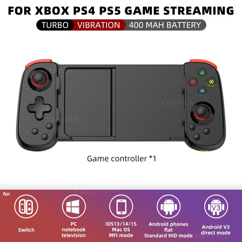 

D6DP Wireless Stretching Extendable Gaming Controller Joystick Pad Сумісний для IPhone Android Phone Switch Gamepad
