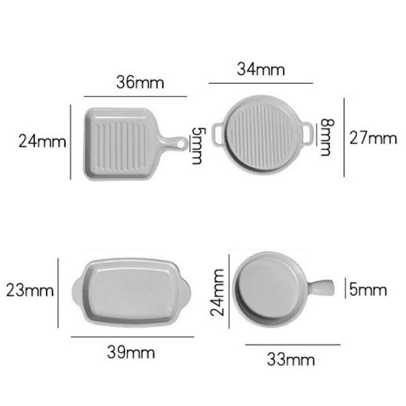 Casa Papusii Tava Neagra Tava De Coc Tava Friptura Model De Decorare De Simulare De Bucatarie In Miniatura