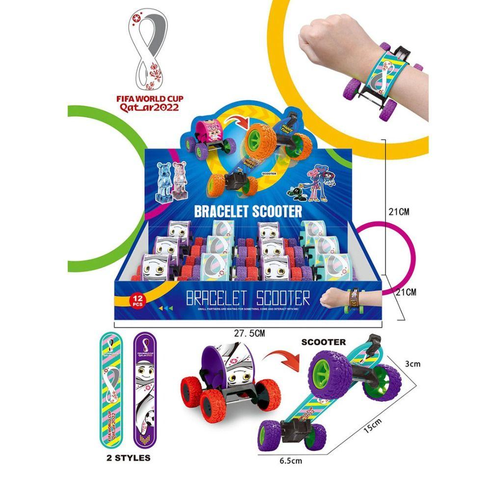 Snap Wristband Scooter Inertial Toys Car Wristbands Bracelet Skateboard