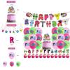 Magical Alphabet Lore Theme Balloon Pull Flag Set Birthday Party Decor Decorations Supplies