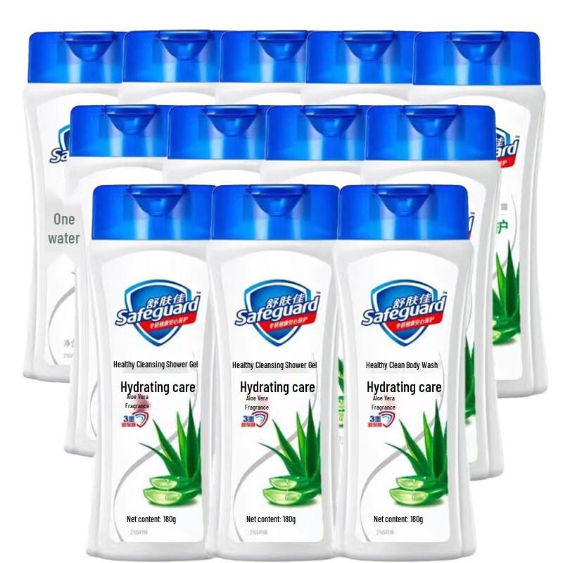 Safeguard Aloe Scent Hydrating Shower Gel, 12-Pack
