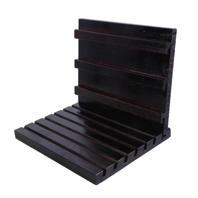 Hölzerner Challenge Coin Displayständer Mehrreihig Desktop Münzhalter Medaillen Ausstellungsregal Regale Münzorganisatoren Koffer