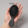 1pc Oval Boar Bristle Nylon Hair Comb Mini Anti-static Hair Scalp Massage Comb Hairbrush Salon Hair Care Brush Styling Tool