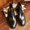 Fashion New Vintage  Boots Men's Topcoat Cowhide Business Dress Leather Shoes British Men's Boots Genuine Leather Boots