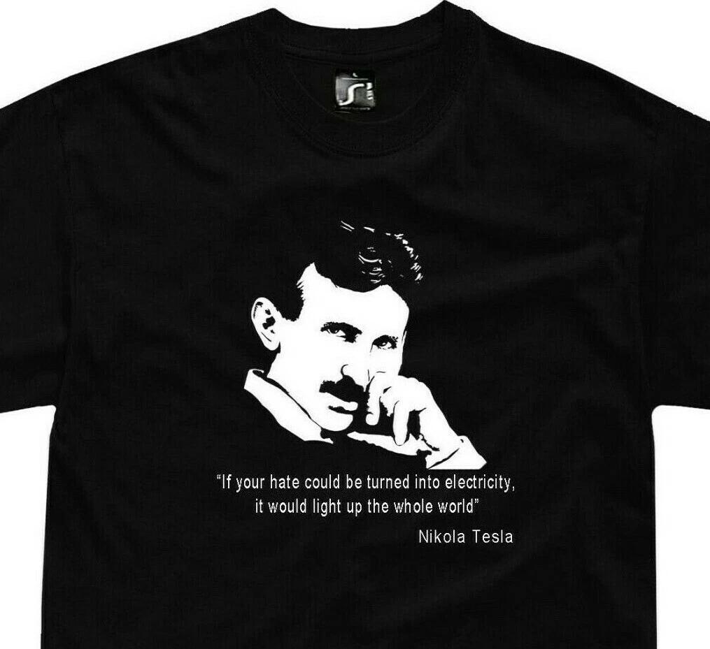 Tesla T shirt nikola Tesla genius inventor science tee 4XL