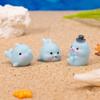 Mini Resin Dolphin,Miniature Dolphin Figures to Hide Landscape Decors Dollhouses Decors,Garden Aquariums Potted Ornament