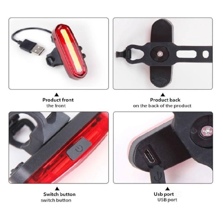 Bicycles Auto Brake Sensing Taillight Security Warning Bikes Back Light for Bicycles Security