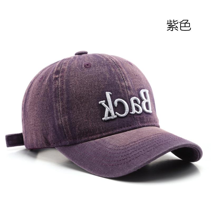 

Washed quality cap Outdoor street travel Sunscreen Shade Baseball cap фіолетовий