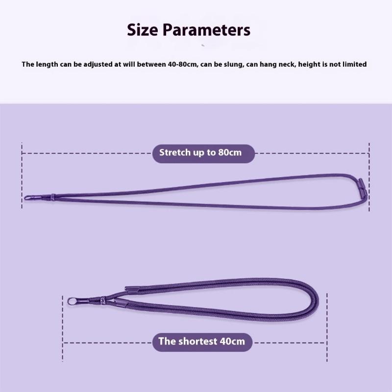 Anti Drop Phone Lanyard Adjustable Length Metal Auto Locking Clasp Polyester Wristband For Mobile Devices Small Gadgets