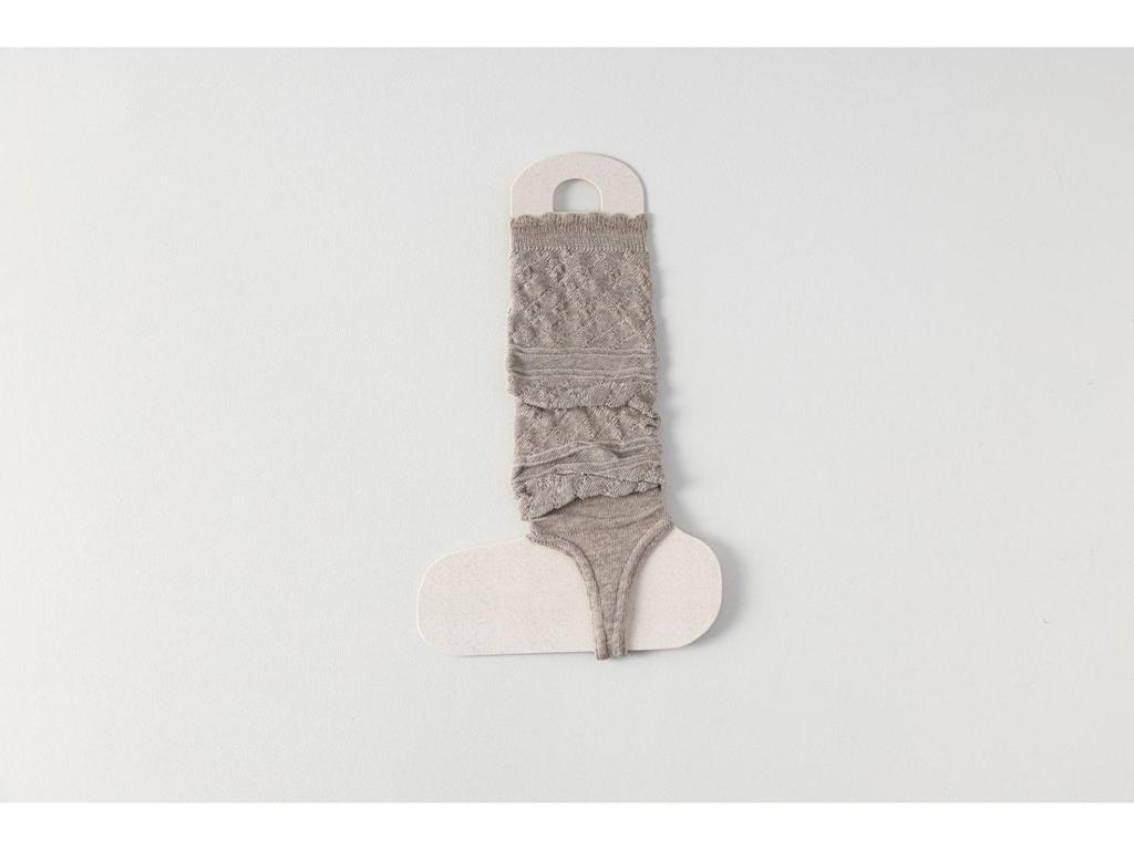 Women's Japanese Retro Ruffle Calf Socks - Breathable, Hollow, Thin, Spring/Summer, Foot-Treading, Long Boot Socks.