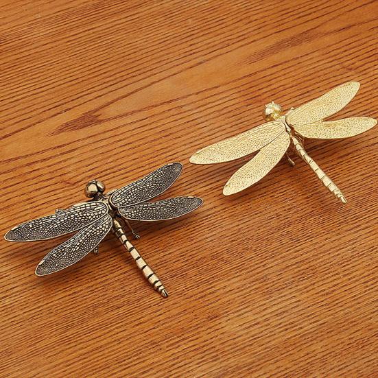 Libel Ornament Delicaat Modelleer Beeldje Vintage Koperen Dier Ornament Rustieke Stijl voor Huisdecoratie