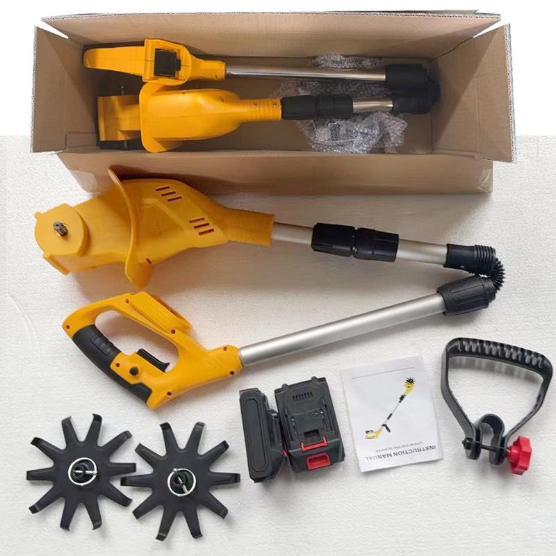 Compact Wheeled Electric Soil Loosener & Lithium Battery Tiller/Weeder
