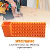 Layered Wall Mounted Screwdriver Bit Organizer Storage Box For 1/4" 6.35mm Torx Hexagonal Star Spanner Electric Holder Bits