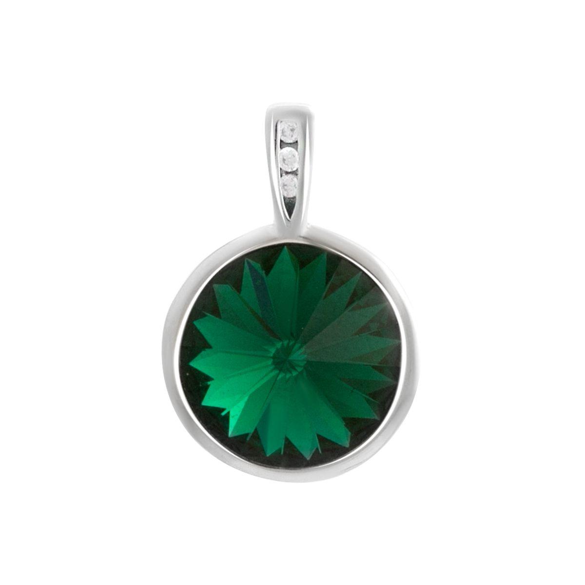 

Silver pendant with cubic zirkonia (2177333) білий