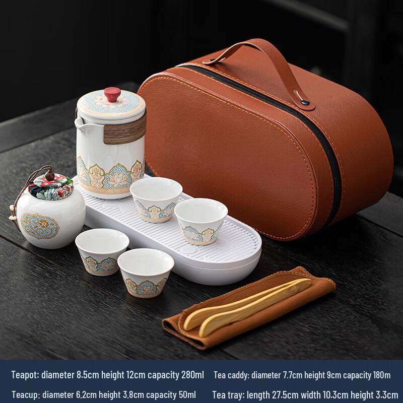 Portable Ceramic Chinese Travel Tea Set