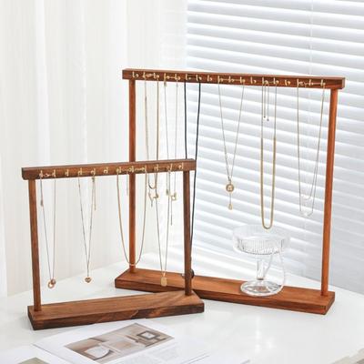 Wooden Jewelry Organizer Necklace Holder Necklace Hanging Rack Jewelry Display Stand  Home Use