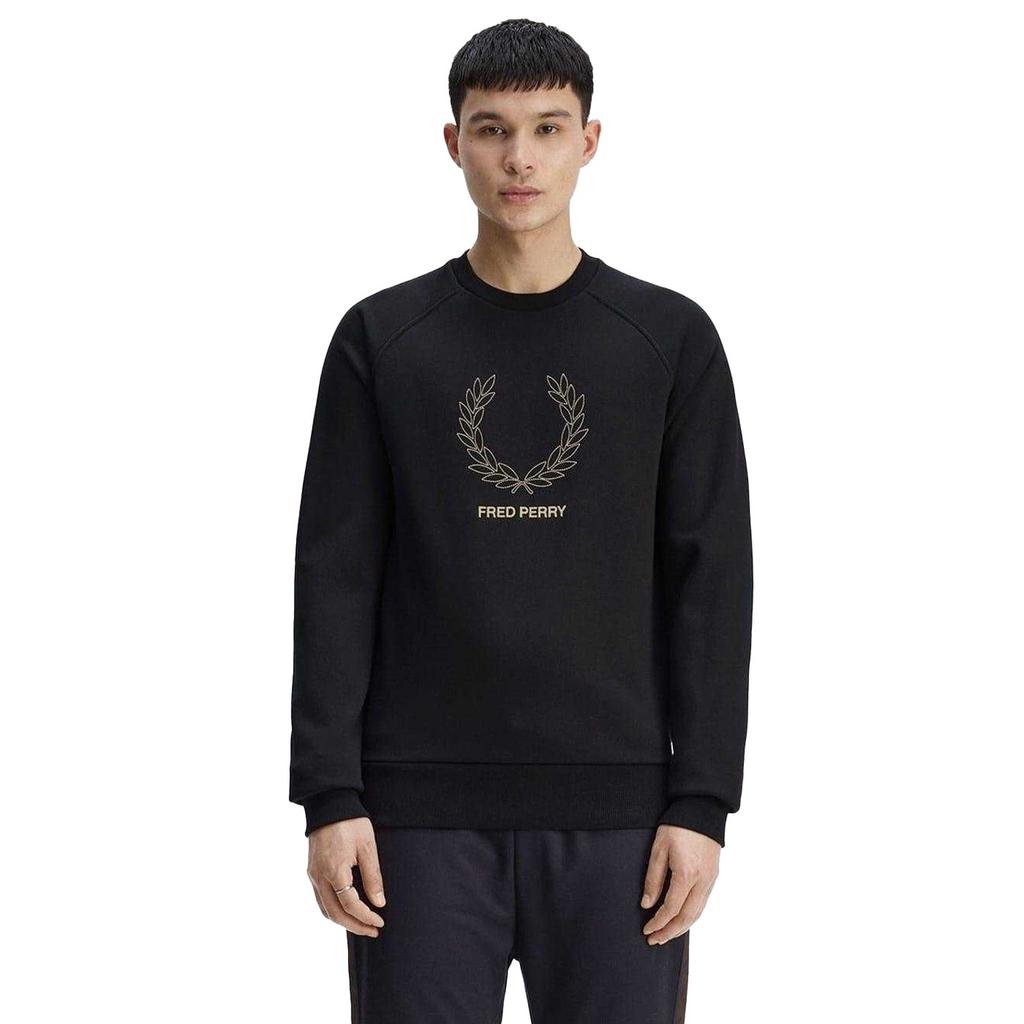 Fred Perry Mens Embroidered Logo Sweatshirt