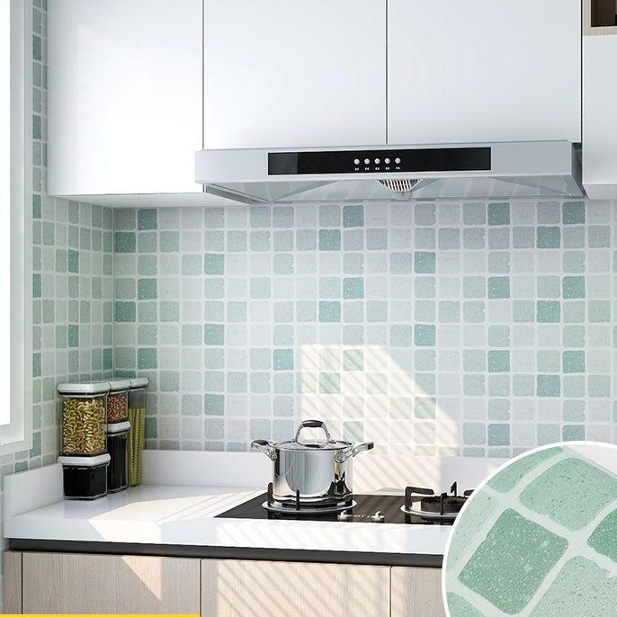 Kitchen Oil-Proof Sticker Waterproof Self-Adhesive High Temperature Stove Wallpaper Toilet Bathroom Tile Renovation Wall Sticker