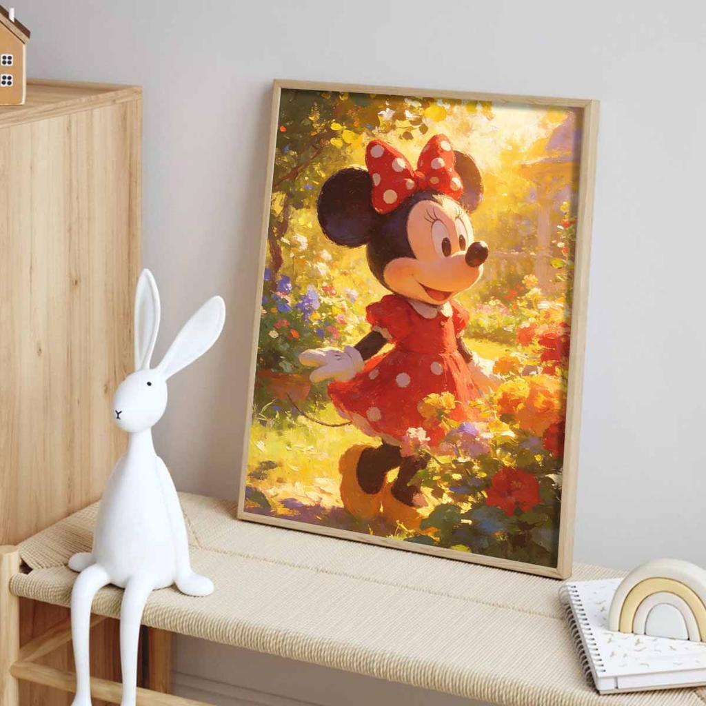 Disney Diamond Painting Art Set Minnie Mouse Handmade Cross Stitch DIY Diamond Art Home Bedroom Wall Decor Gift