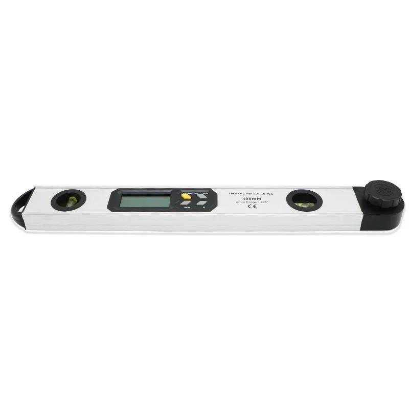 New 0-225 Degree Digital Spirit Level Angle Finder Gauge Aluminum Alloy Electronic Protractor 400mm Angle Ruler Digital