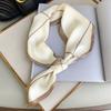 Polka dot silk scarf streamer women's spring and autumn versatile ears Korean version thin scarf small scarf diagonal decoration elegant