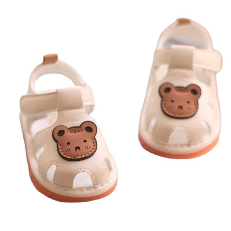 Summer Sandals for Baby Boys and Girls, Children's Shoes for Infants, Soft-sole Squeaky Shoes with Gelatin Rubber Soles for Toddlers.