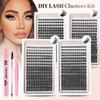 Diy Segmented Single Tuft Of False Eyelashes 8-18Mm Eyelashes Dd Curl Dense Curl