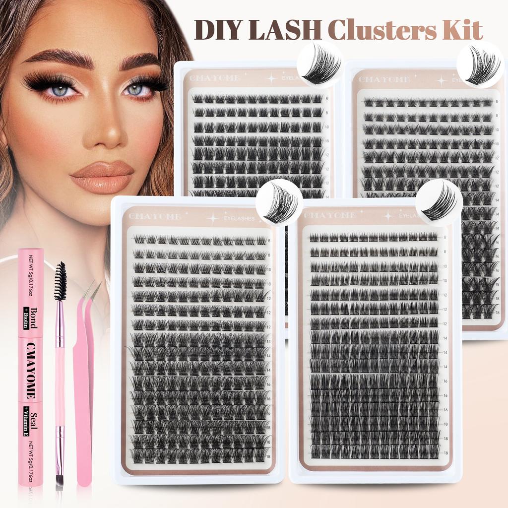 Diy Segmented Single Tuft Of False Eyelashes 8-18Mm Eyelashes Dd Curl Dense Curl