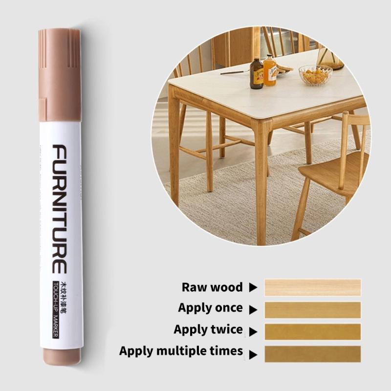 Furniture Touch Up Markers Wood Markers Pen Wood Scratch Repair Markers Scratch & Stain Markers