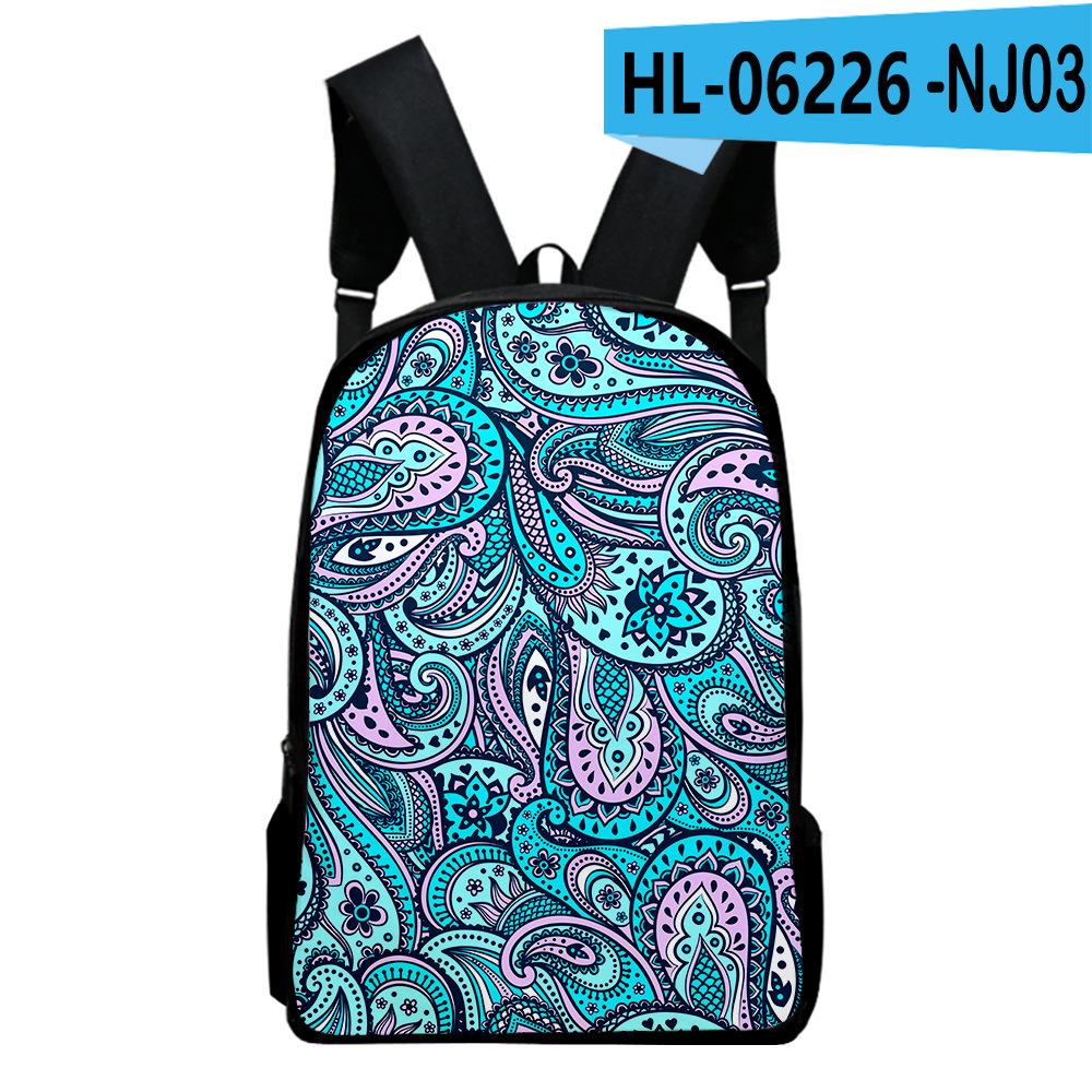 Iconic Favored PLK pupil Backpack Computer Knapsacks 3D Design Oxford Moisture-proof Boys/Girls Outing Backpacks